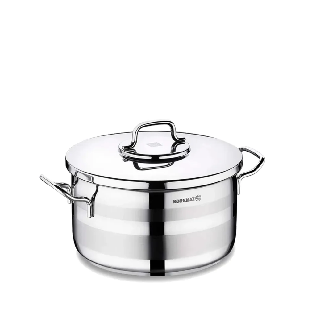 قابلمه 28*16 سانتی متر 9.5 لیتر استیل براق آسترا ۲ کرکماز 2027 | رابیما