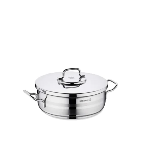 قابلمه کوتاه 26*8.5 سانتی متر 4.5 لیتر استیل براق آسترا 2 کرکماز 2035 | رابیما