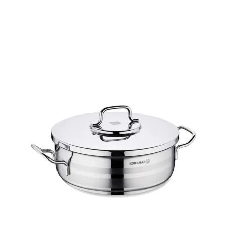 قابلمه کوتاه 28*10 سانتی متر 6.0 لیتر استیل براق آسترا ۲ کرکماز 2036 | رابیما