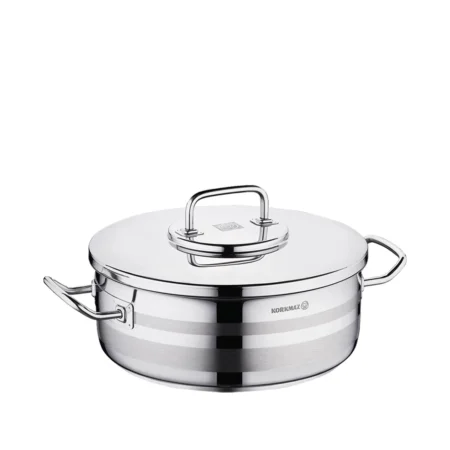 قابلمه کوتاه 36*17 سانتی متر 17 لیتر استیل براق آسترا 2 کرکماز 2039 | رابیما