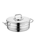 قابلمه کوتاه 40*20 سانتی متر 25 لیتر استیل براق آسترا ۲ کرکماز 2040 | رابیما