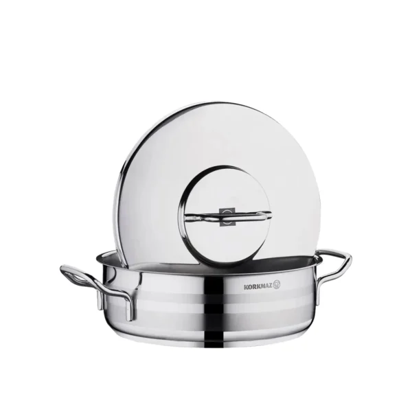 قابلمه کوتاه 32*9 سانتی متر 7.0 لیتر استیل براق آسترا ۲ کرکماز 2041 | رابیما