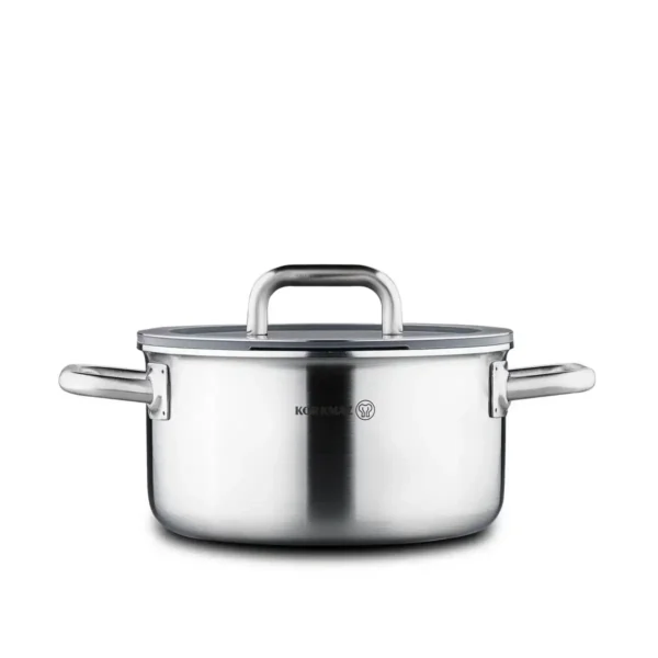 سرویس قابلمه 8 پارچه استیل مات آئورا کرکماز 2794 | رابیما