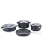 سرویس قابلمه 7 پارچه گرانیت نوک مدادی لینیا پلاس کرکماز 2620-2 | رابیما