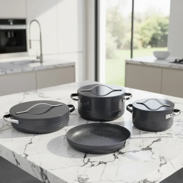 سرویس قابلمه 7 پارچه گرانیت نوک مدادی لینیا پلاس کرکماز 2620-2 | رابیما