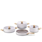 سرویس قابلمه 7 پارچه سرامیک وانیلی میا کرکماز 3851-1 | رابیما