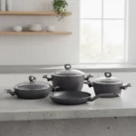 سرویس قابلمه 7 پارچه سرامیک طوسی نورا کرکماز 3942 | رابیما