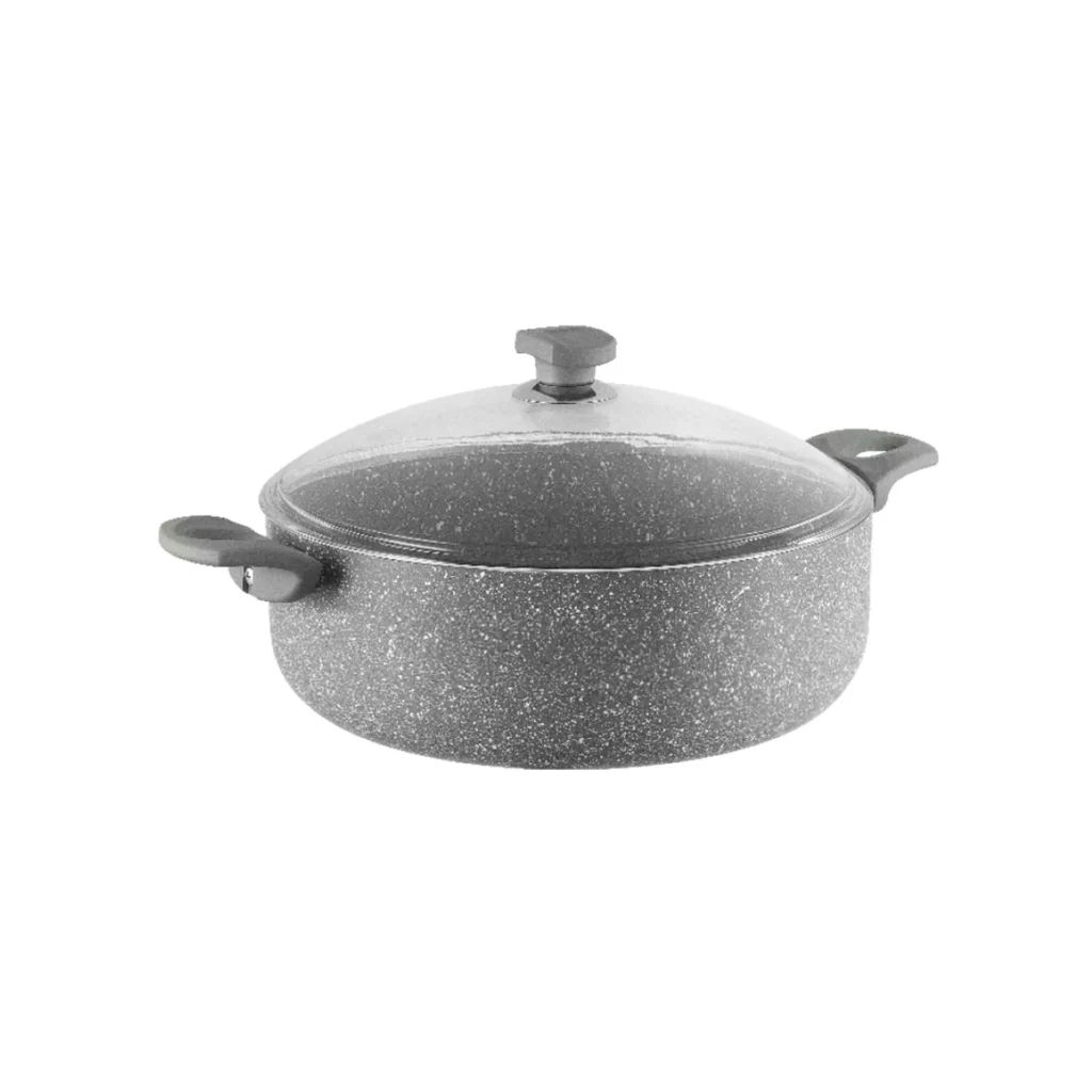 نیم قابلمه نچسب 26*8 سانتی متر 3.2 لیتر طوسی یورک ریوالد 6506126-0114 | رابیما